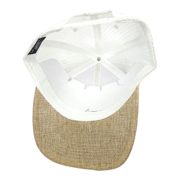 Perrier Embroidered Mesh Snapback Cap Canvas Structured Trucker Baseball Hat NEW - Picture 5 of 13